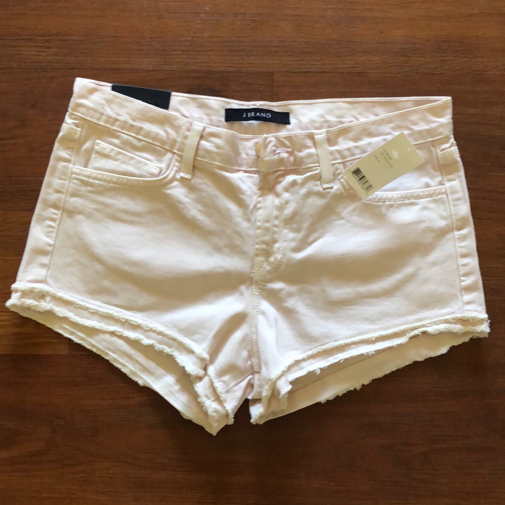 $178 J Brand Mid Rise Cut Off Short Pants Size 26